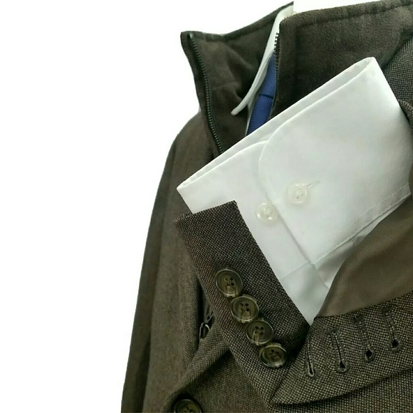 Johnston & Murphy Sport Coat w/Suede Leather Vest - Picture 2 of 8